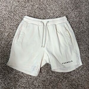 YoungLA Off-White Men's Athletic Shorts